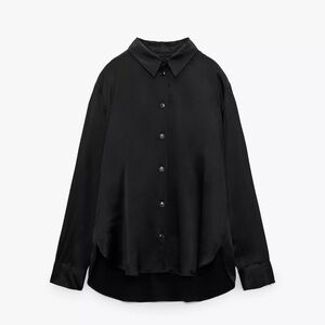 Elegant Black Button-Up Blouse